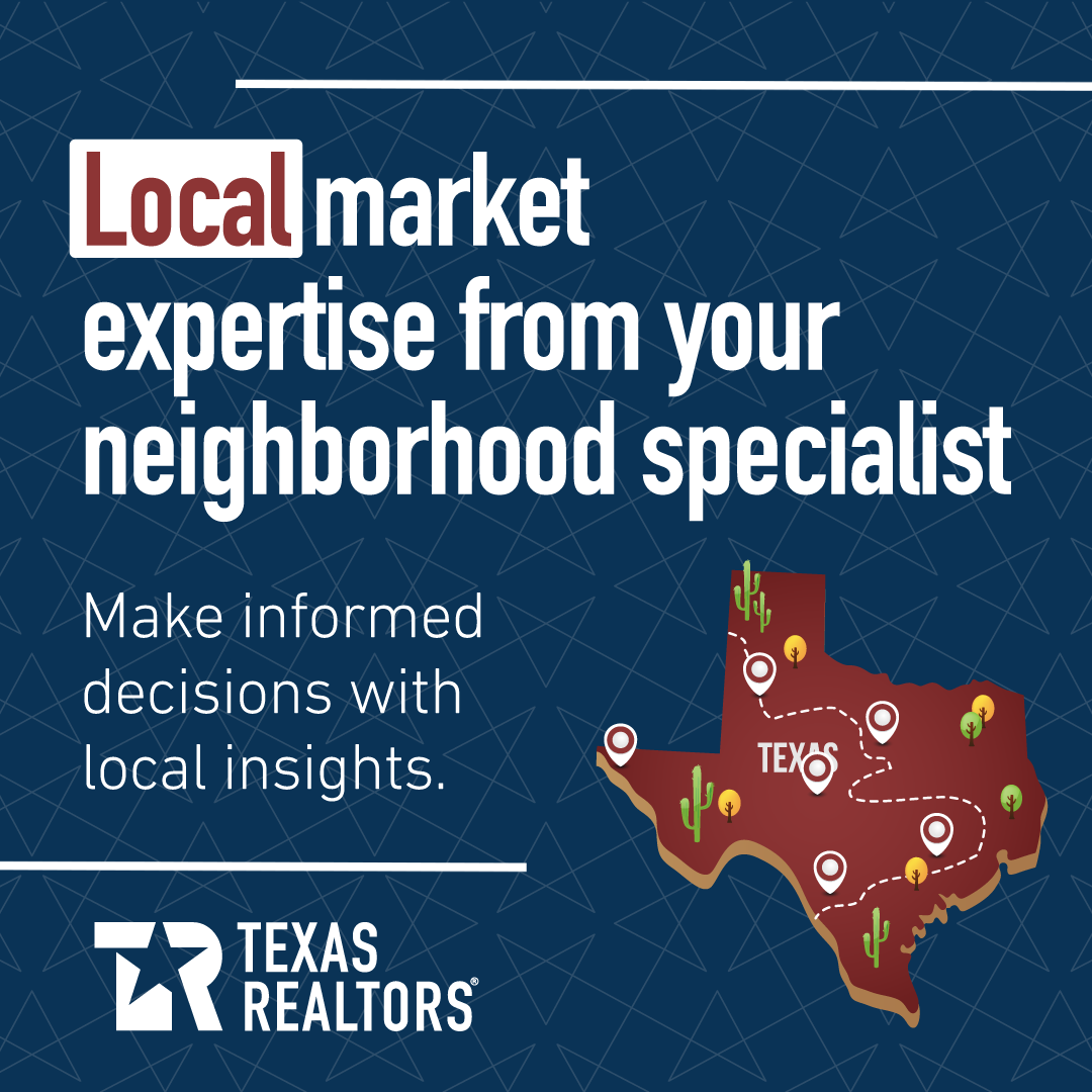Local market expertise social graphic, square