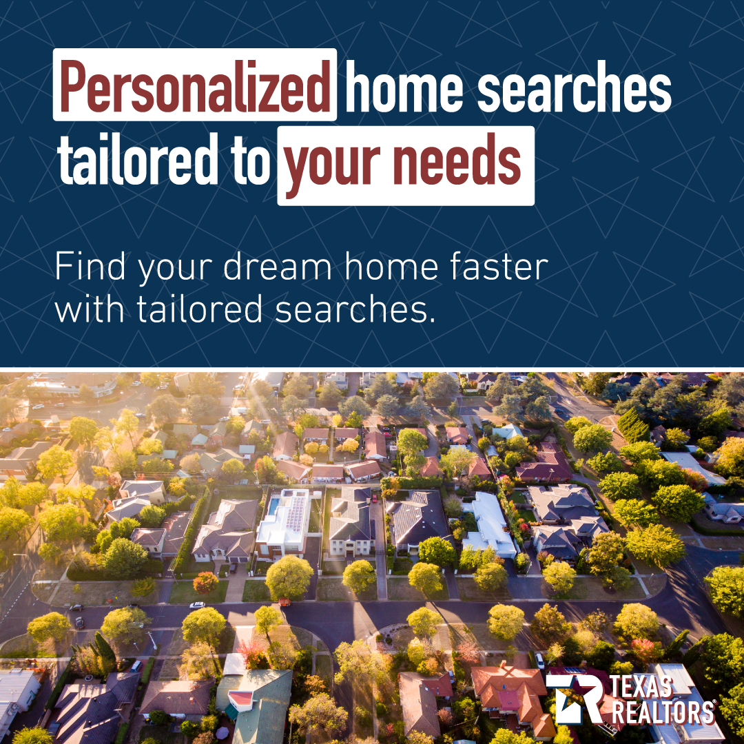 Personalized home searches social graphic, square