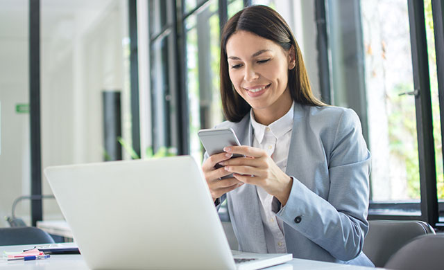 Woman Using Phone